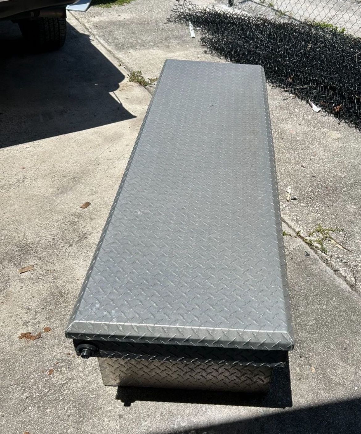 71.36 in. Diamond Plate Aluminum Full Size Crossbed Truck Tool Box