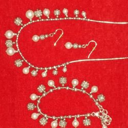 Brighton Silver Bead and Pearl set