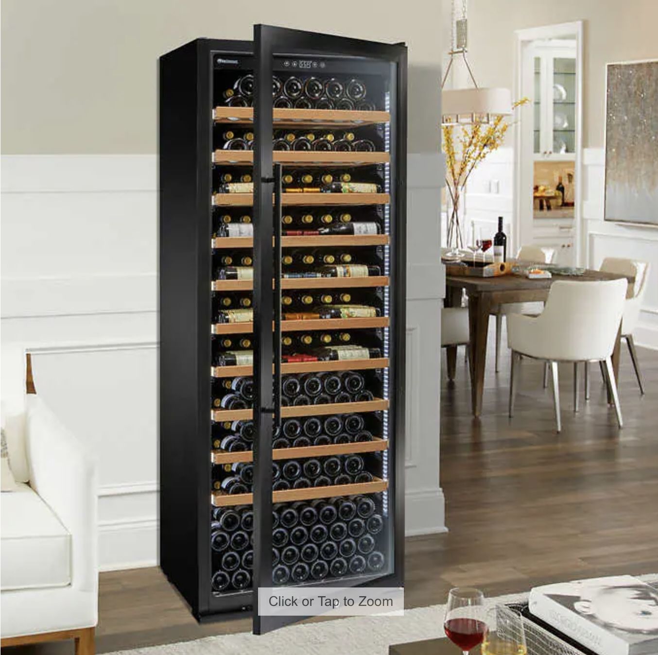 New Wine Enthusiast Giant 300 Bottle Wine Cellar With VinoView Shelving (Right Door Hinges)