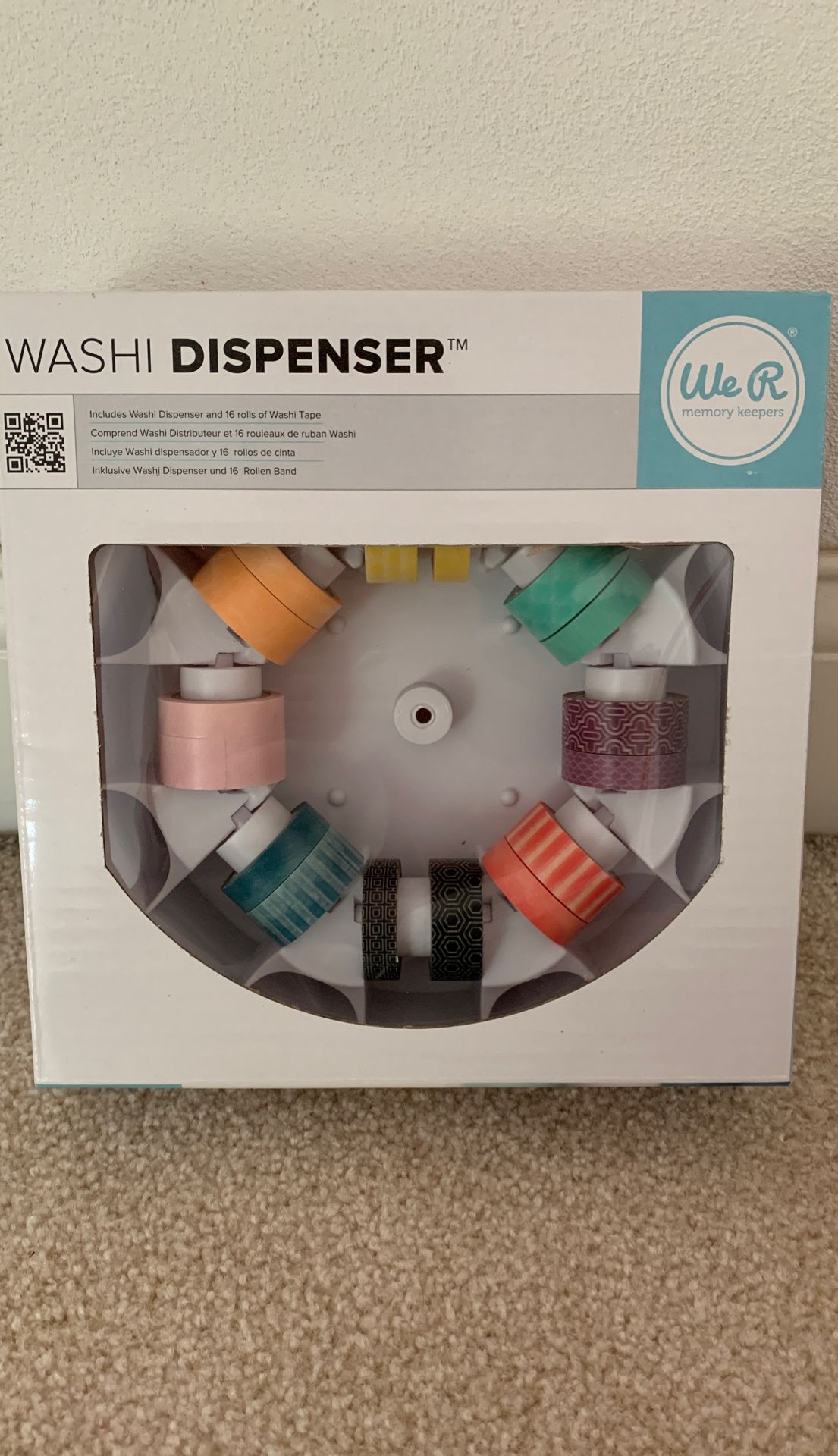 Washi tape and dispenser. Brand new in box