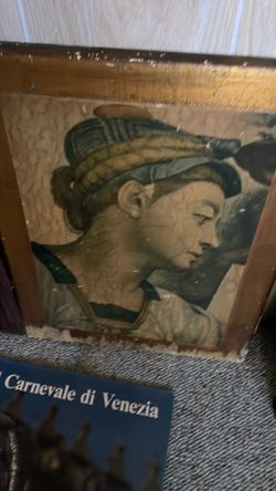 Hanging art and musical poster