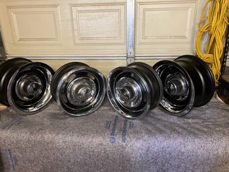 15x8 back 14x6 front Chevy Rallys 5x4.75