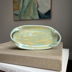 Small Handcrafted Trinket Dish ( 7.5” x 3.5” ) firm on price