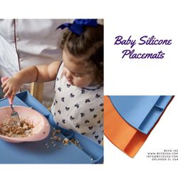 Silicone Food Catching Baby Placemat with Suction for Kids, Babies and Toddlers