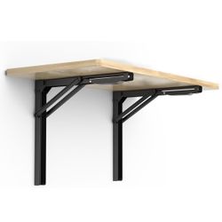Ultrawall Wall Mounted Folding Workbench, Heavy Duty Foldable Work Table, Collapsible Desk for Workshop, Garage, Office, Home, Holds Up to 550LBS