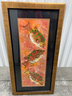 Kimian framed artwork by Kim Workman 22”x43”