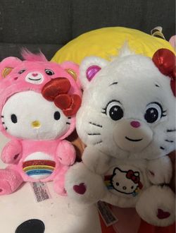 hello kitty x care bear plush set