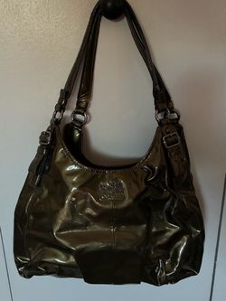 Olive green Madison Maggie coach bag