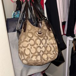 Vintage Coach Purse In Brown