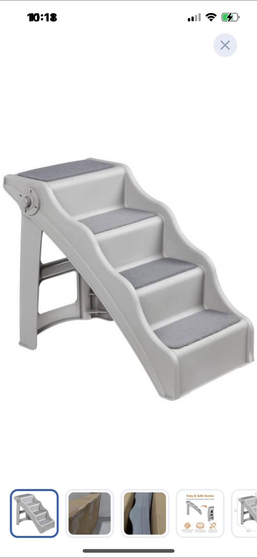 “New”Foldable Non Slip Portable Pet  Stairs(14” X 24 X 19”)retail$49