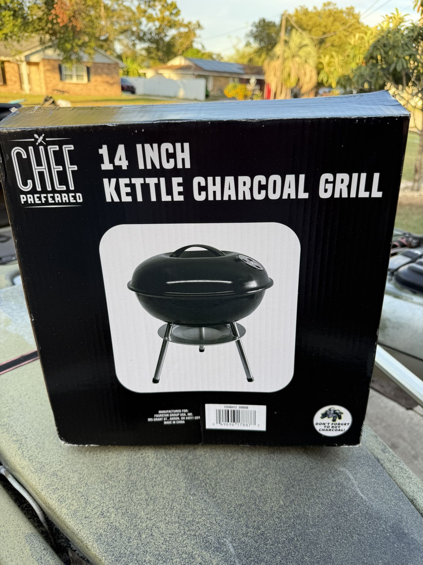 Chef Preferred 14 Inch Kettle Charcoal Grill