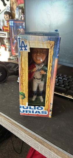 Julio Urias 2020 World Series with Mexican Flag 2021 LA Dodgers Bobblehead SGA