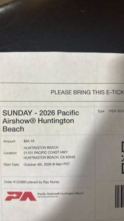 Pacific airshow tickets