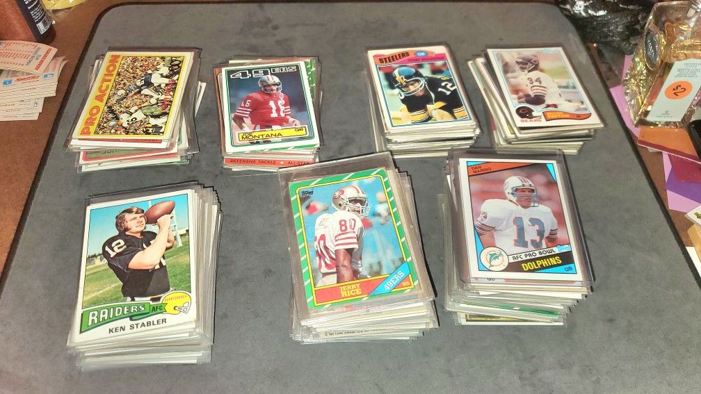 Lot Of 350+ Vintage Original Topps Football Cards 60s 70s 80s All For $500