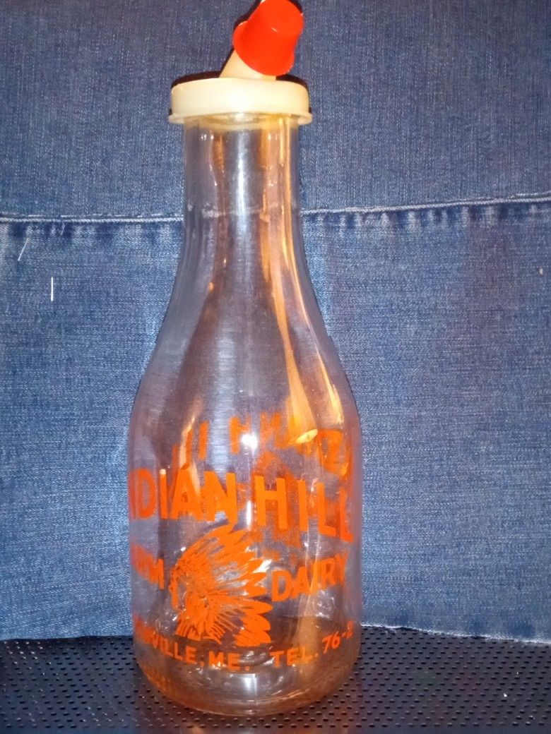 Indian Hill Farm Dairy Milk Bottle