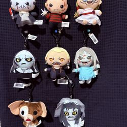 Horror Plush Bag Clips Lot