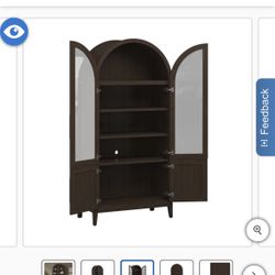 New in the box Aspen 80" Bookcase. Color: Dark Brown. See sizes in pictures or description.