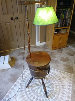 Vintage bucket lamp