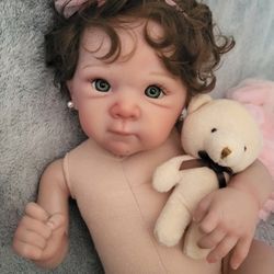 Baby Doll with GREEN Eyes And Rooted Hair! Very CUTE Little Girl!6