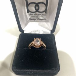 Rose gold engagement ring