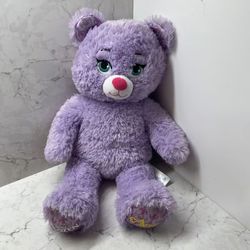 Disney Frozen Anna Build-A-Bear 16" Plush Teddy Bear - Glitter Purple