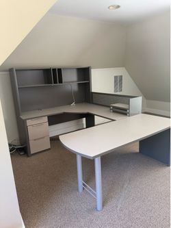 Office Desk - Grey