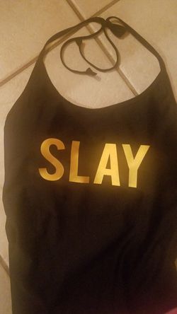 SLAY Lrg Halter Top