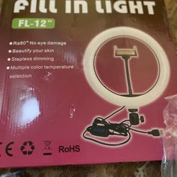 New 12’ Ring Light w/Accessories