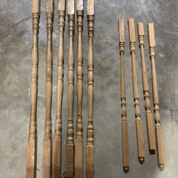 Wood Balusters/Spindles. Good Condition
