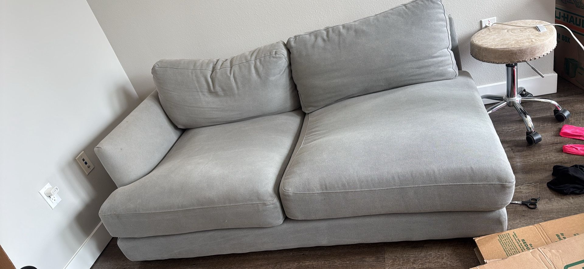 Grey Couch Loveseat