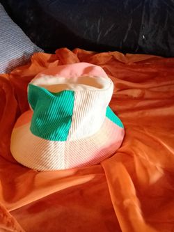 Corduroy Bucket Hat Multicolor Patchwork