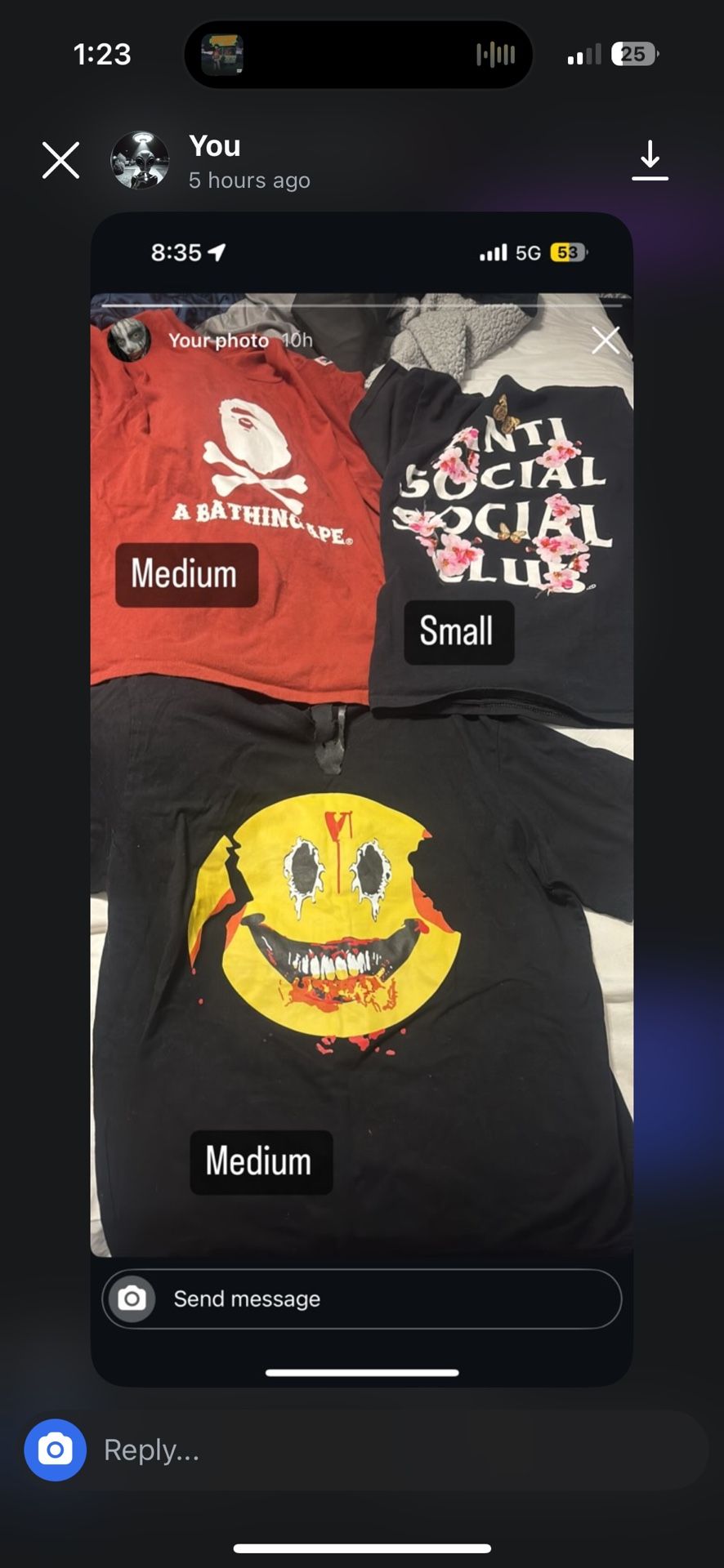 Bape , Vlone , AntiSocial Shirts On The Market 