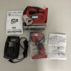 3 Piece Skil 18v Tool Set - Jig Saw, Work Light, Charger