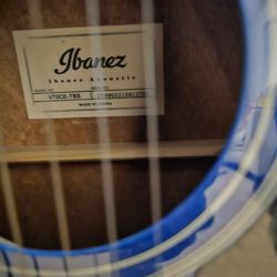 Ibanez guitar with stand