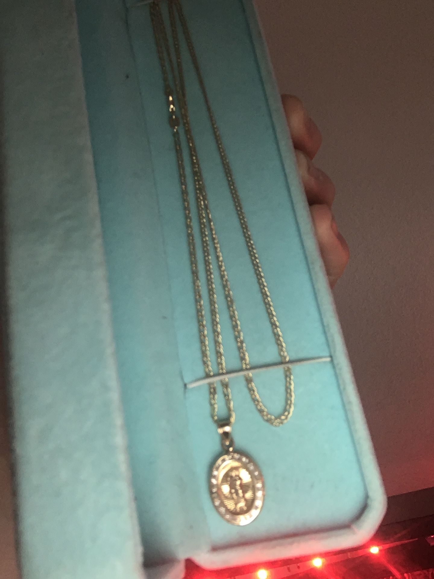 10k Gold Chain And Pendant