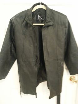 Kenneth Cole girls leather coat