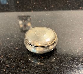 Vintage 1909-30s Ottoman-style 800 Sterling Silver Coin Lidded Trinket Box READ