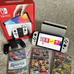 Nintendo Switch OLED Bundle Adult Owned Mint Condition ZERO SCRATCHES for Sale in West Los Angeles CA OfferUp