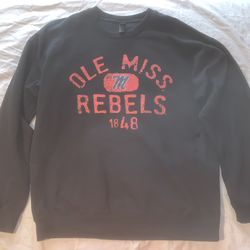 Ole Miss Mississippi University Rebels NCAA 1848 Sweater; Men’s L