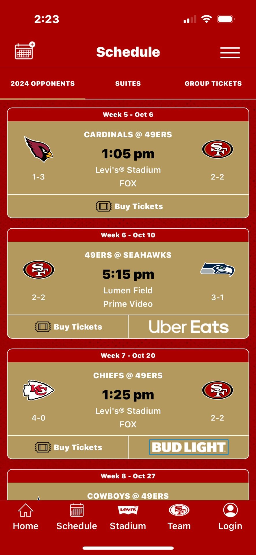 49ers vs Cardinals