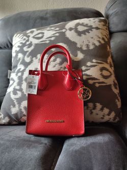 Michael Kors red handbag