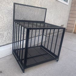 Heavy Duty Dog Crate for Dogs, 24×20×22inch with Wheels