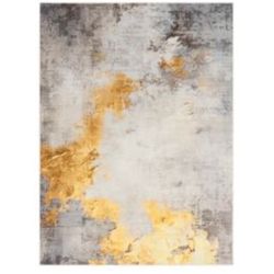 8/10 Machine Washable Modern Abstract Rug 