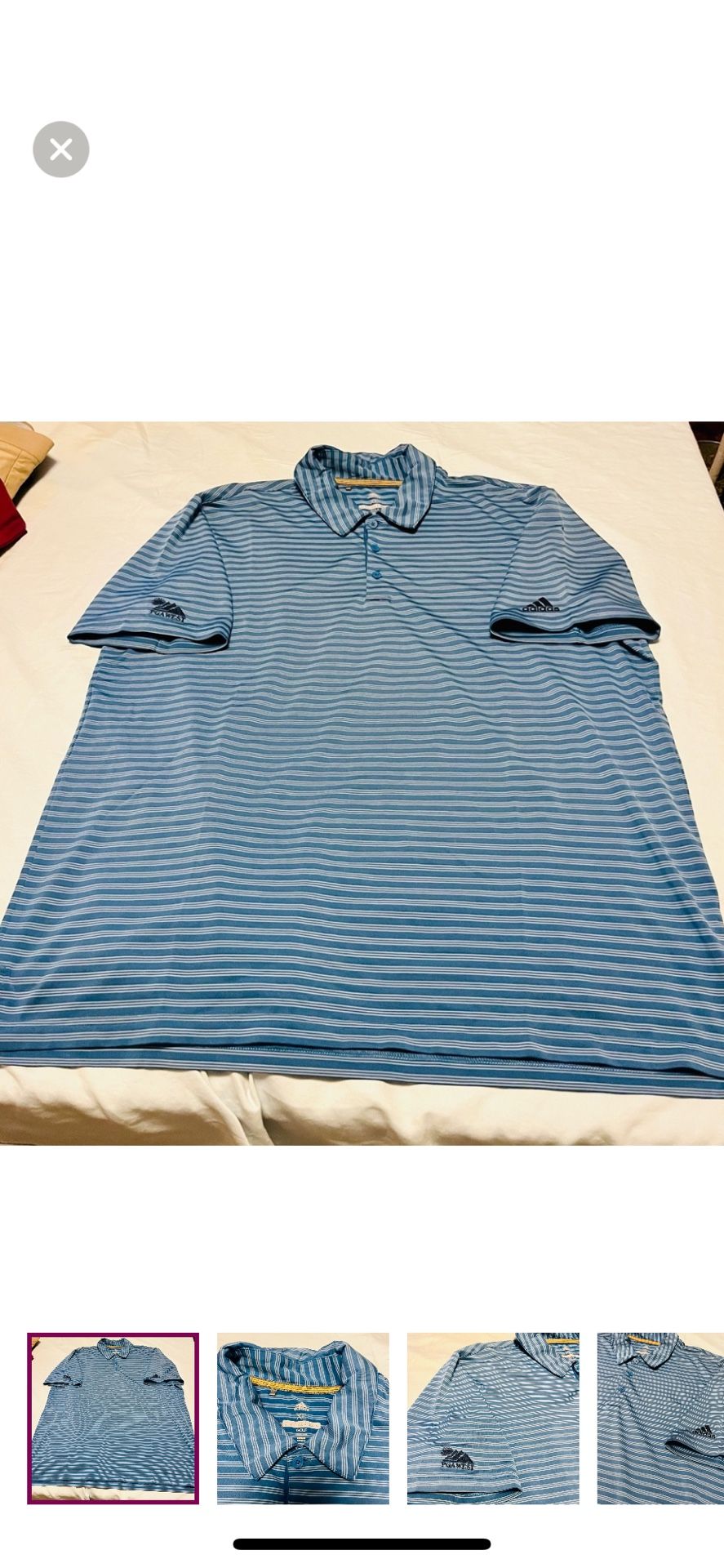 FREE Men's ADIDAS polo Shirt XL