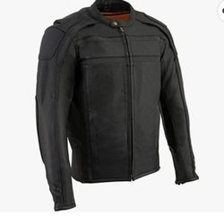 New With Tag Milwaukee Leather Reflective Leather Jacket 