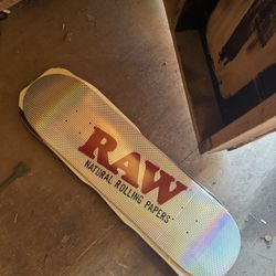 Limited Edition Raw Holo Foil Skateboard 
