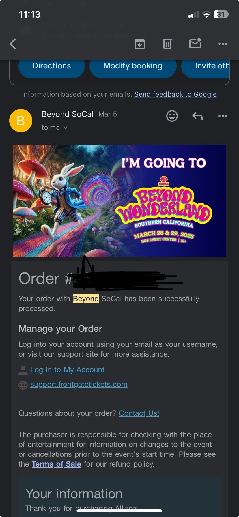 Beyond Wonderland Ticket