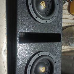 8" Rockville Subs With Ported Box 