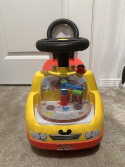 Mickey Mouse Push Car