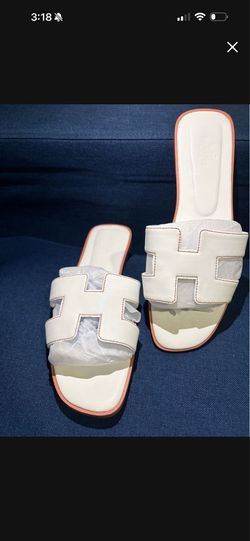 White sandals size 38
